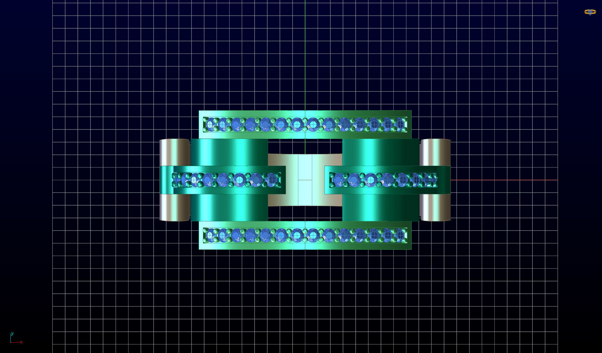 Ring with moving parts 3D print model_11