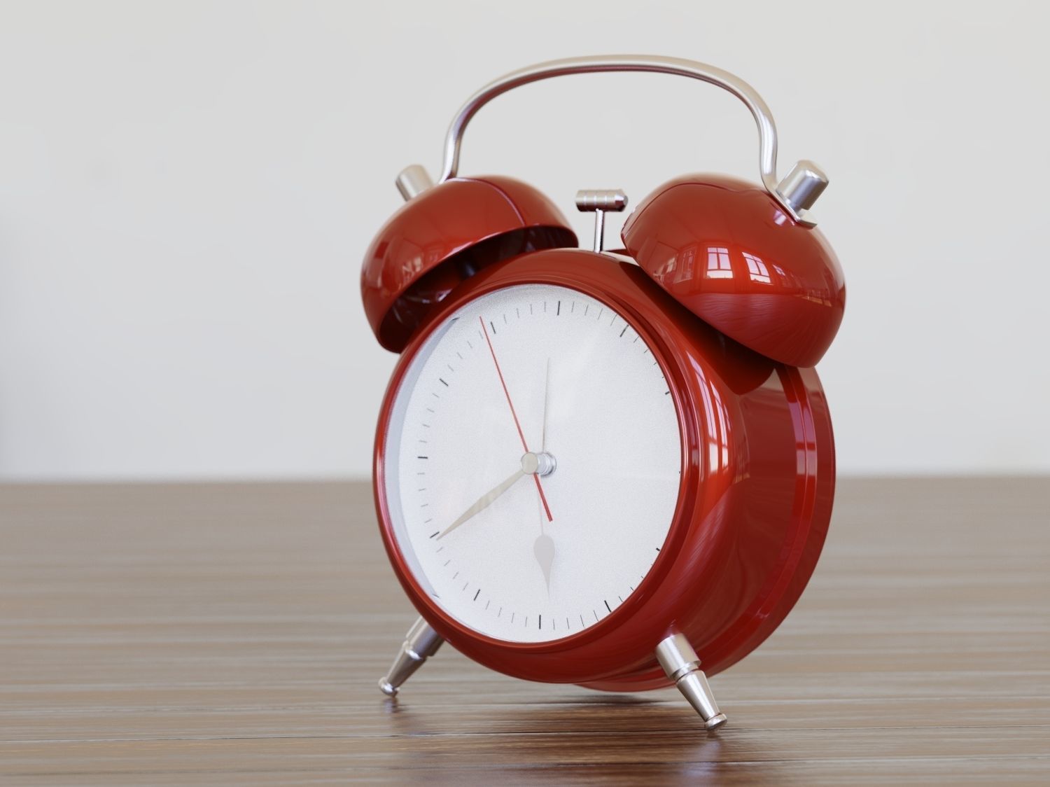 Clock watch timer alarm hour bedroom early classic highpoly 3D model_1