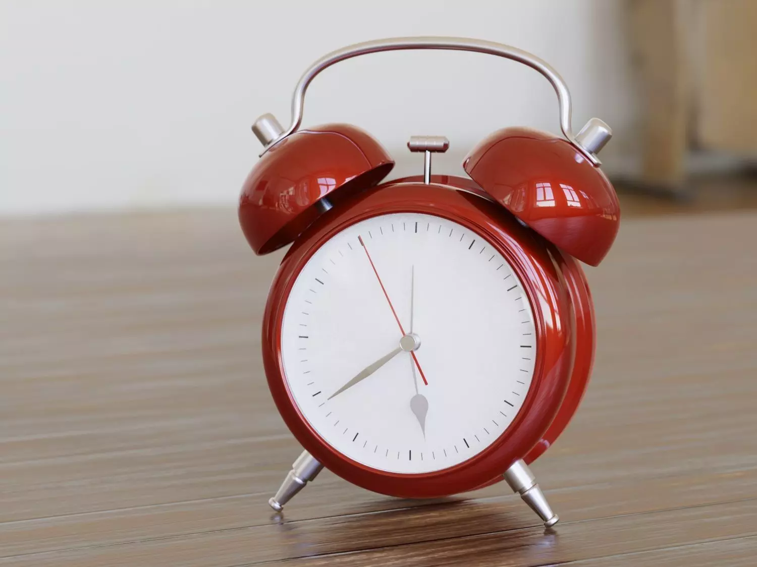 Clock watch timer alarm hour bedroom early classic highpoly 3D model_0