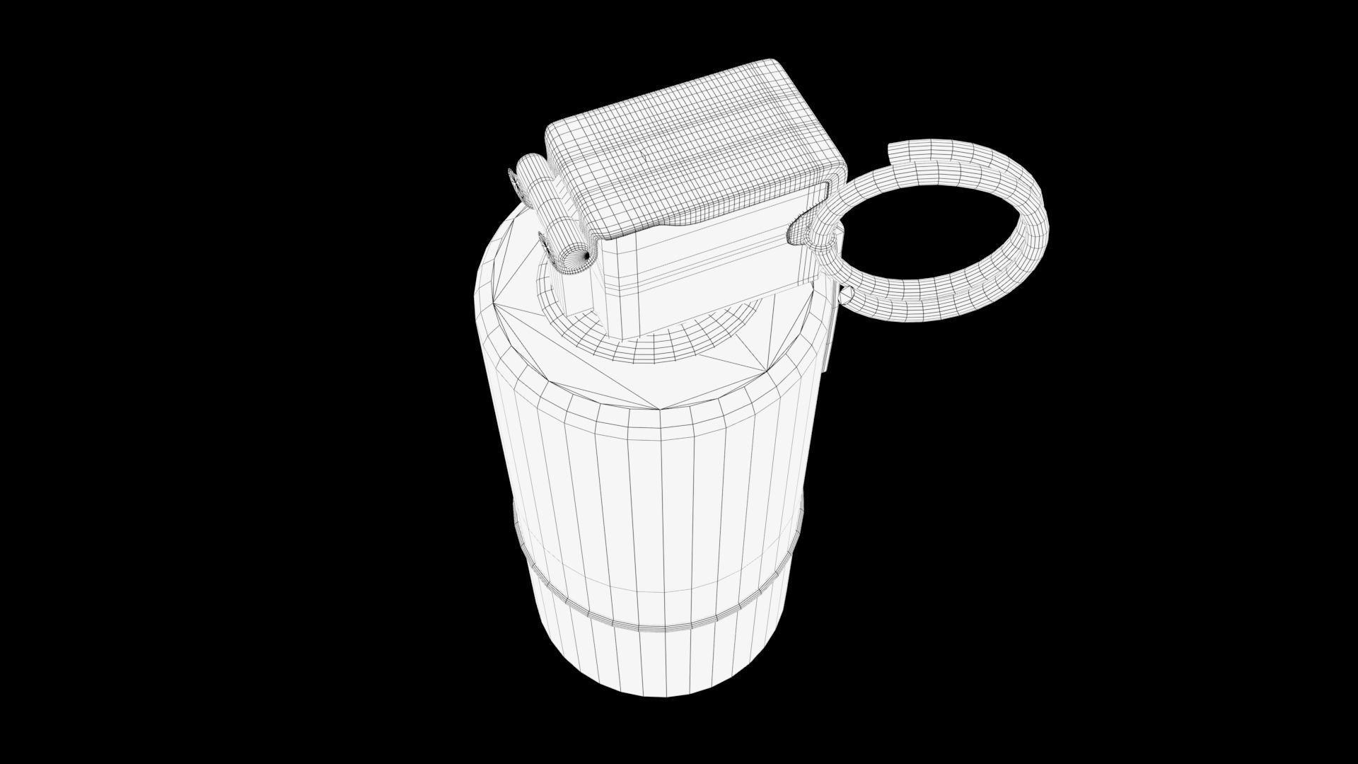 Smoke Grenade Low-poly 3D model_9