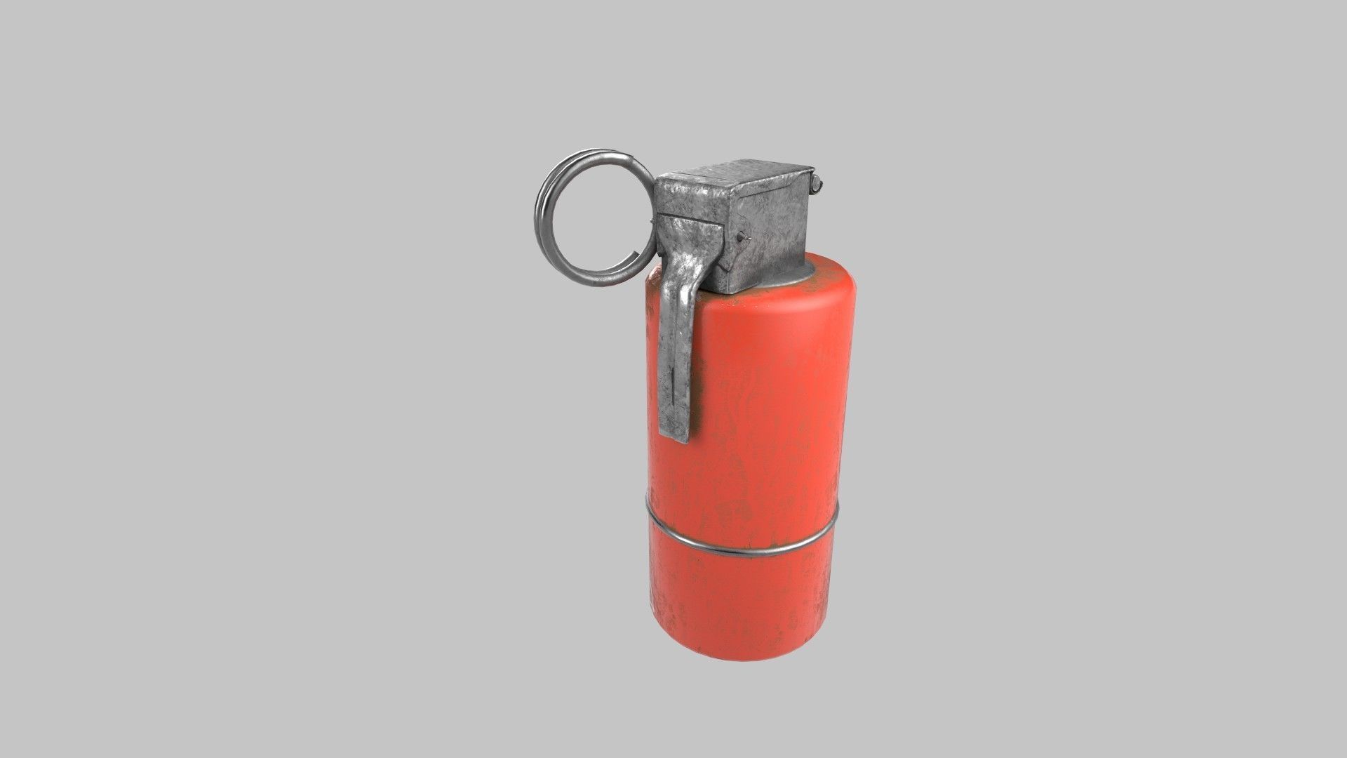 Smoke Grenade Low-poly 3D model_3