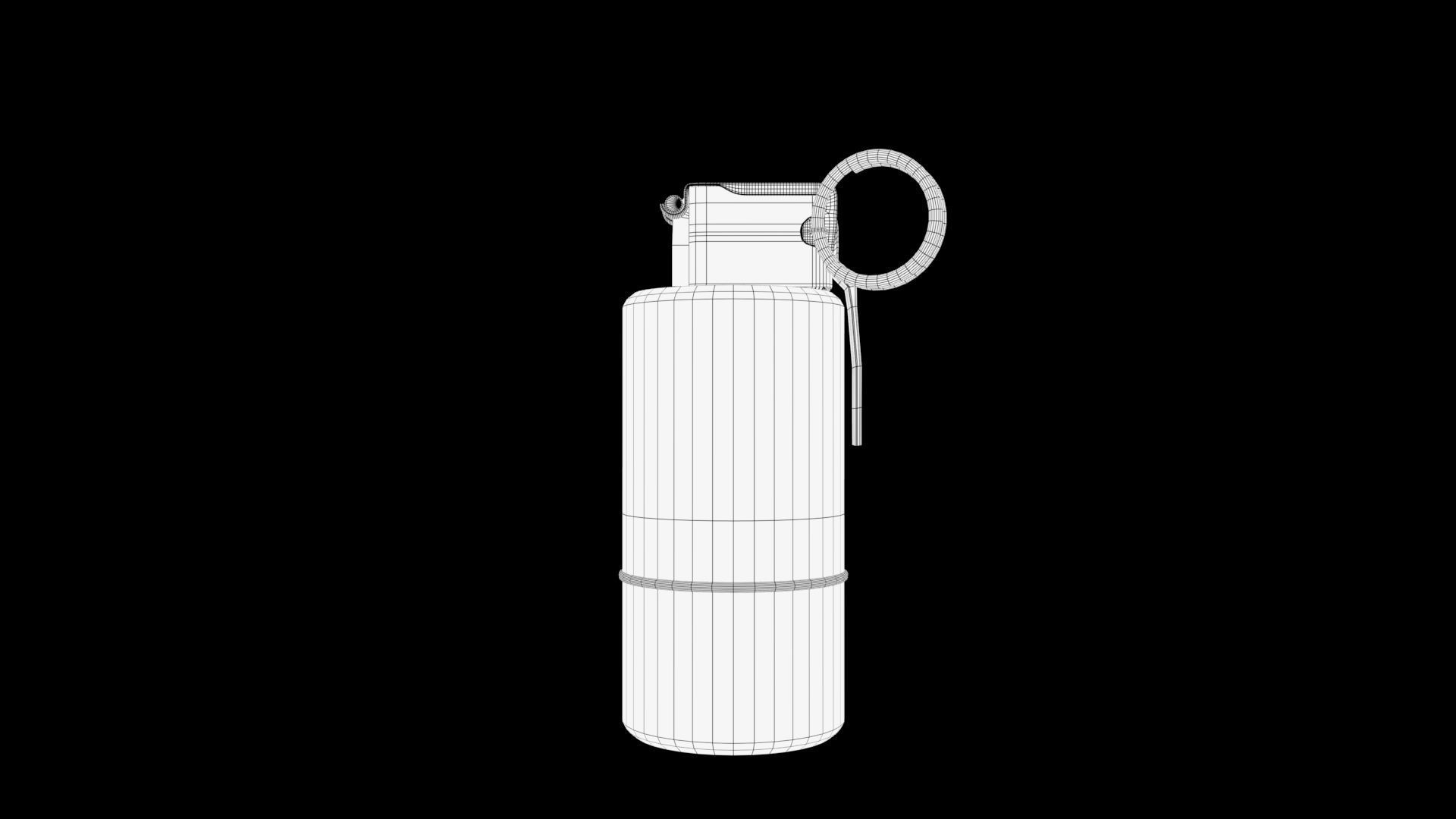 Smoke Grenade Low-poly 3D model_5