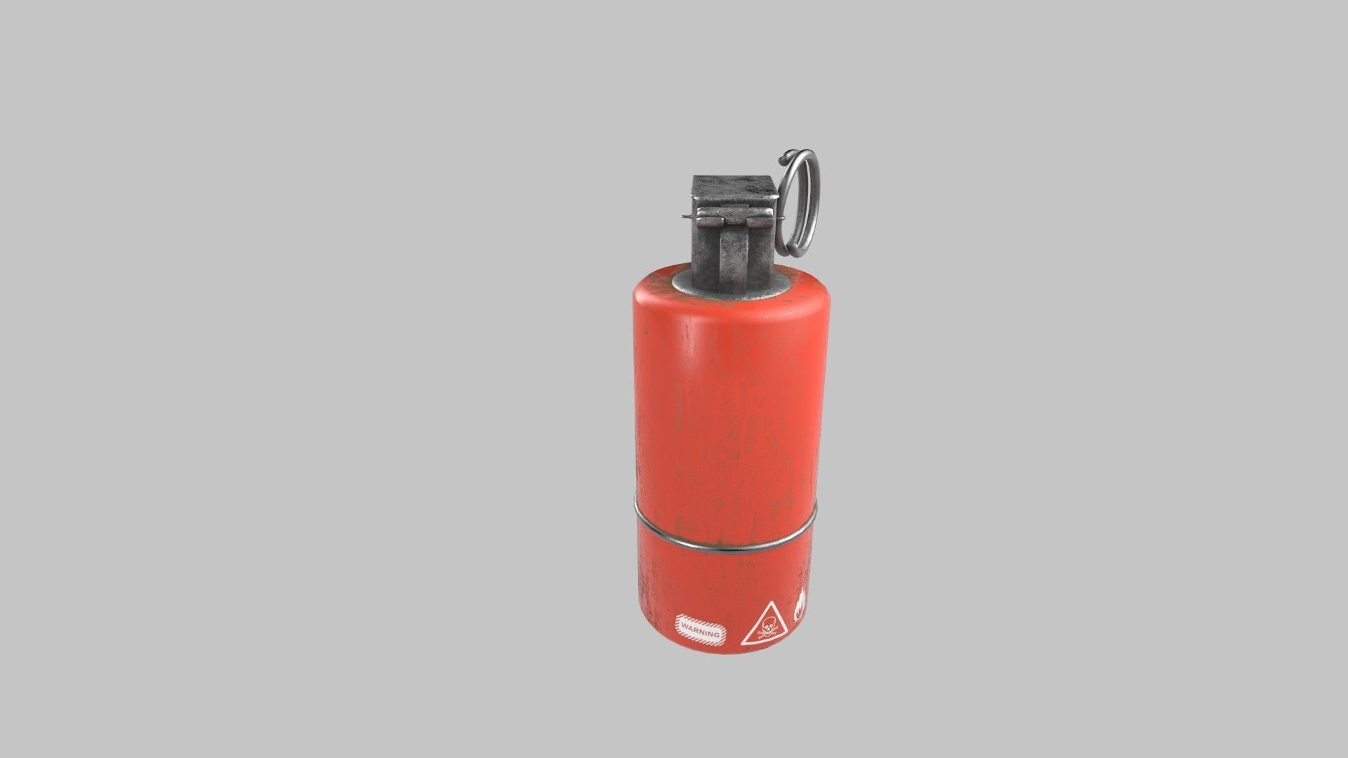 Smoke Grenade Low-poly 3D model_1