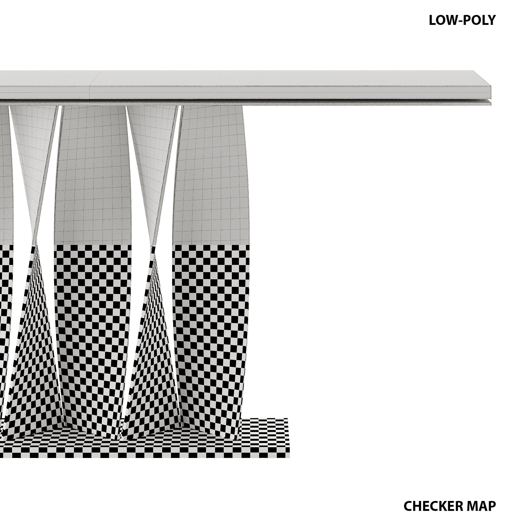 Private Label Spiro Console Luxury Statements 3D model_5