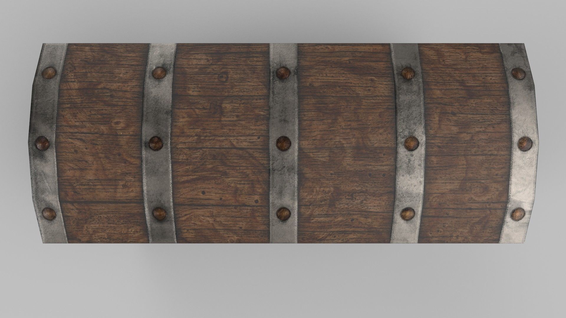 chest box Low-poly 3D model_1