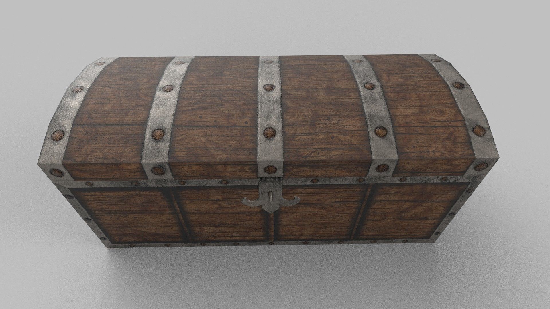 chest box Low-poly 3D model_3