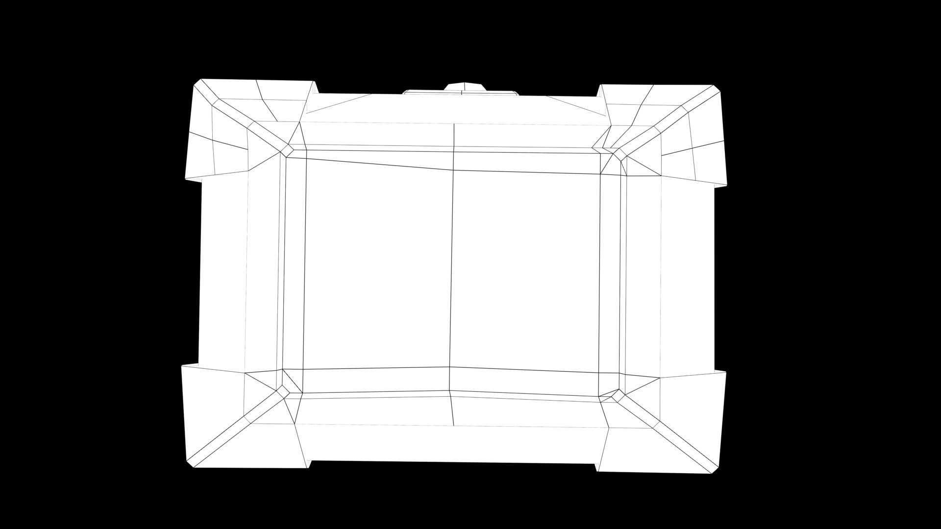 chest box Low-poly 3D model_9