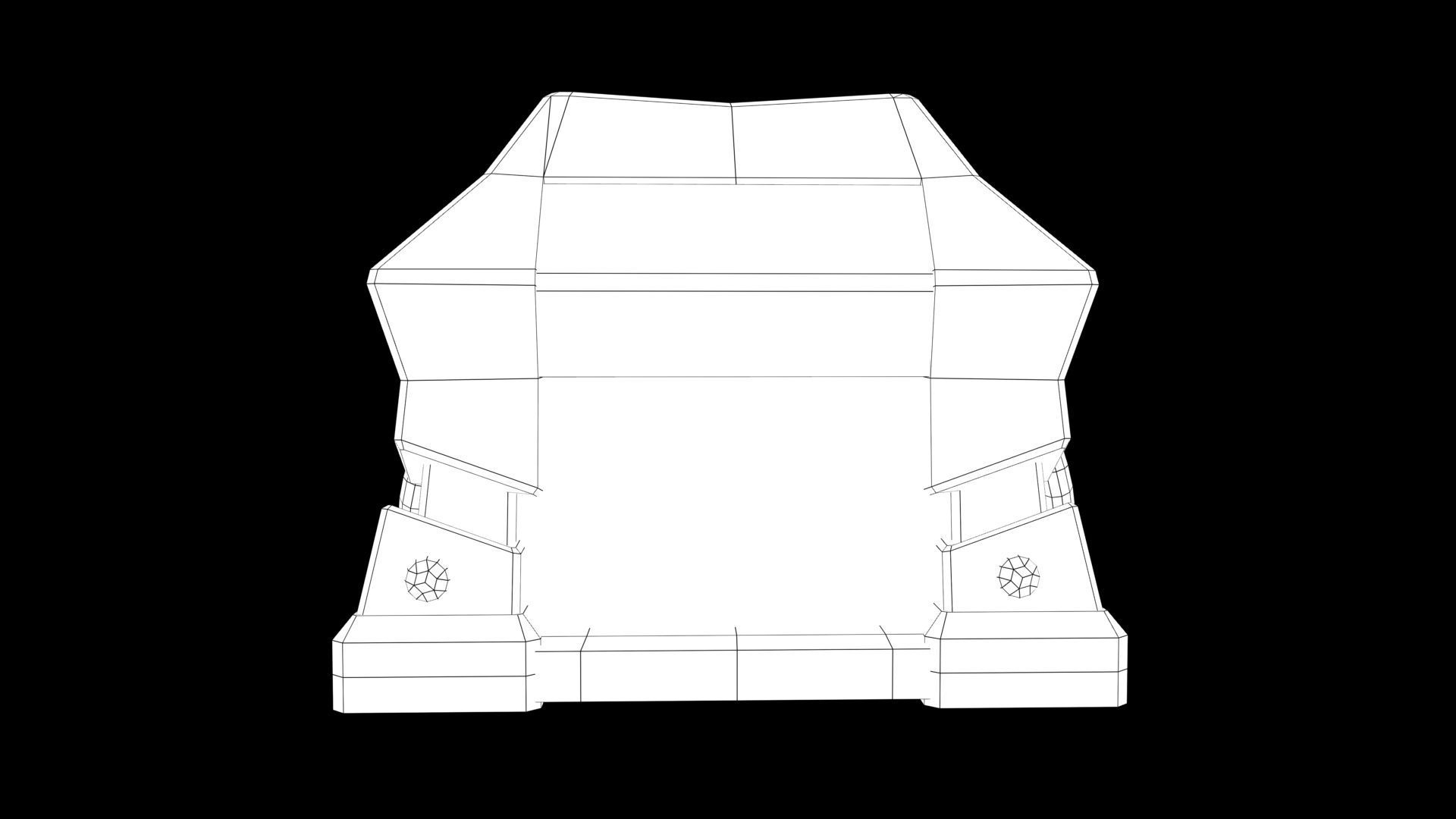 chest box Low-poly 3D model_8
