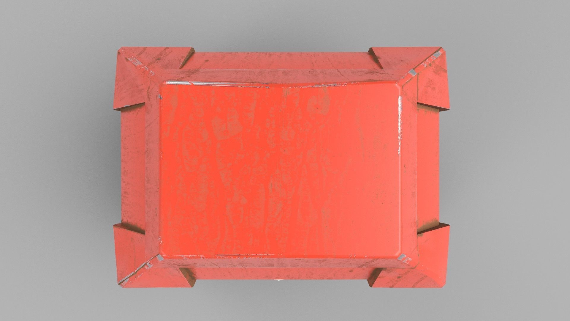 chest box Low-poly 3D model_4