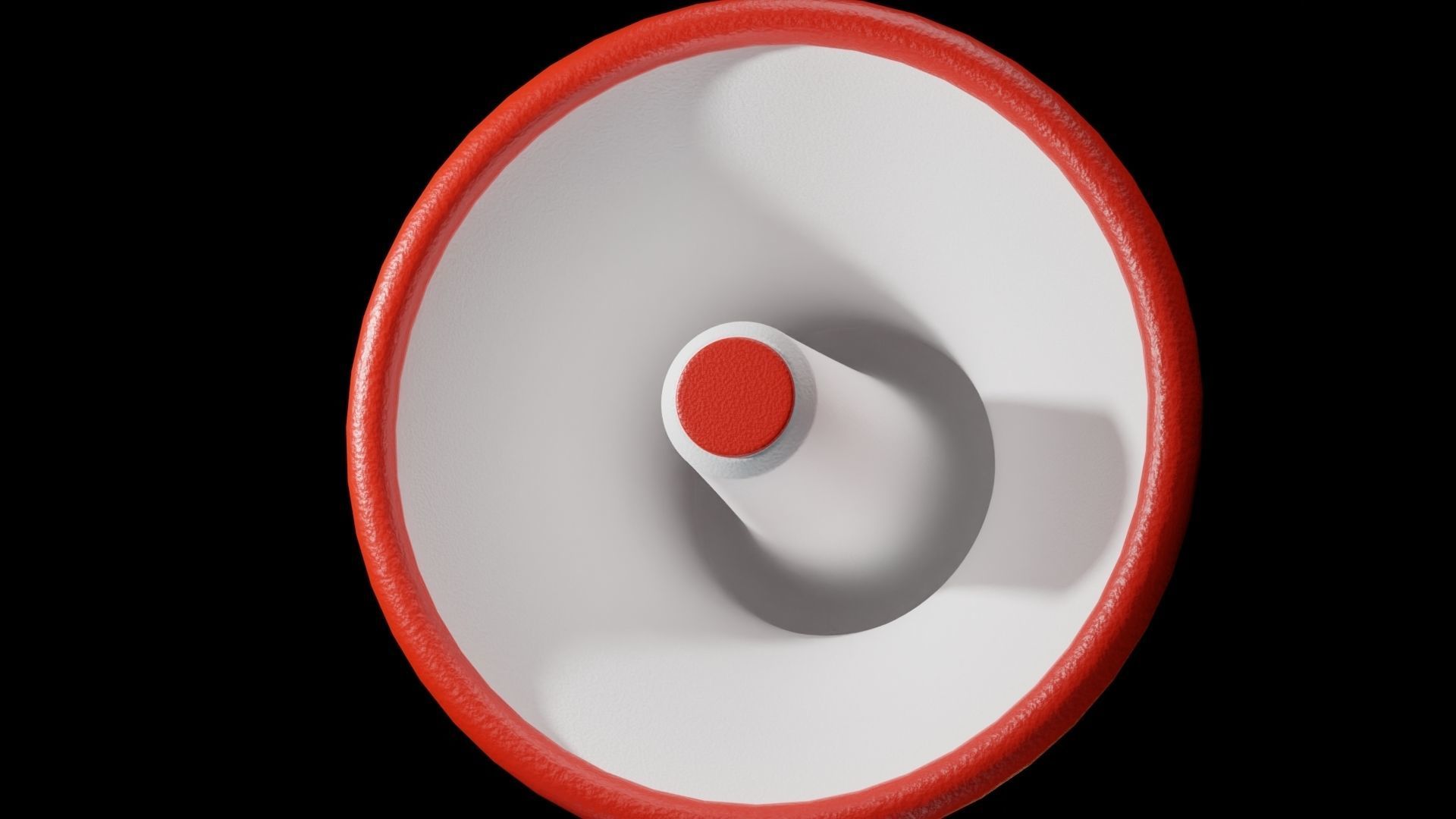 Megaphone Speaker Free 3D model_3