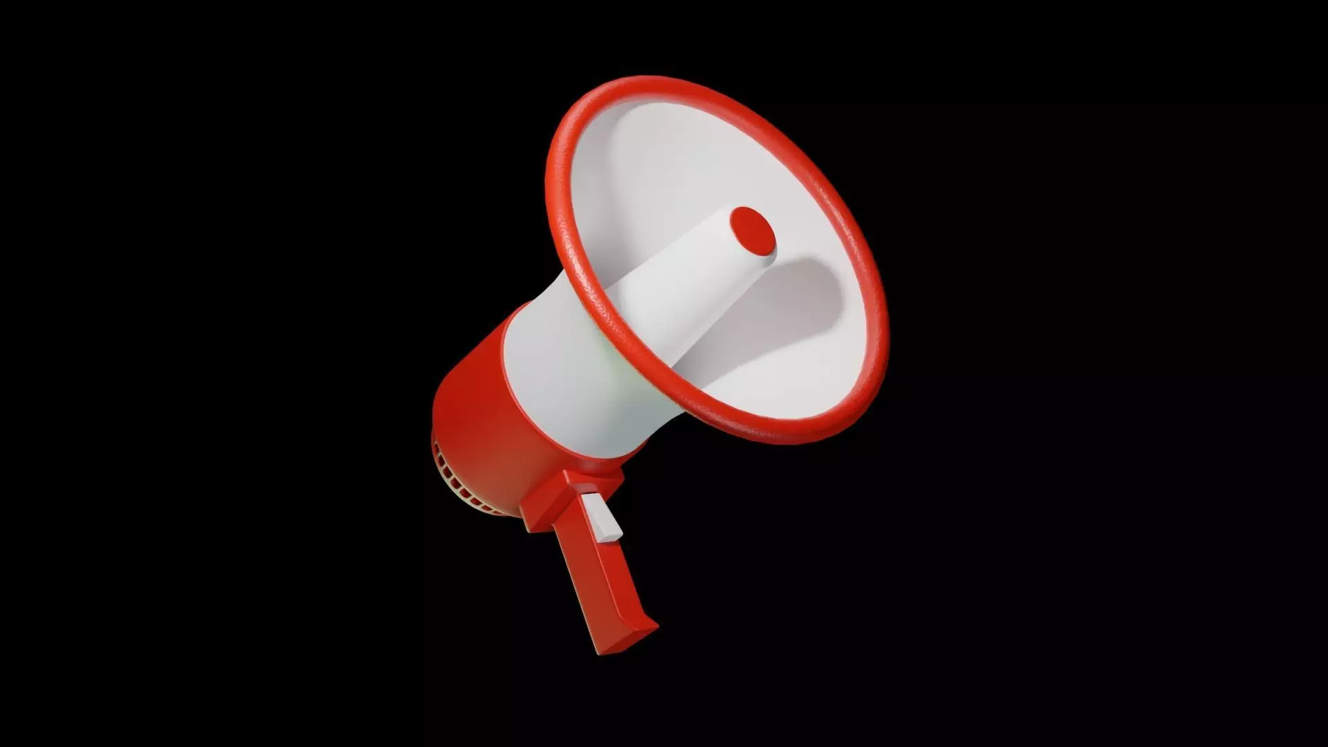 Megaphone Speaker Free 3D model_0