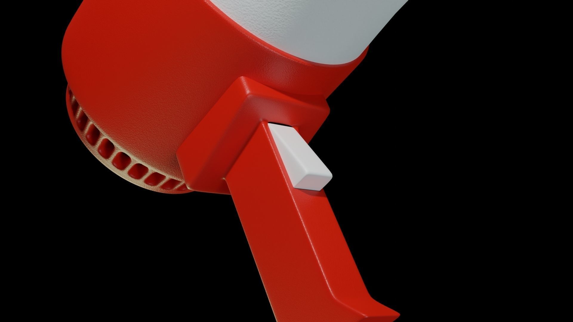 Megaphone Speaker Free 3D model_4