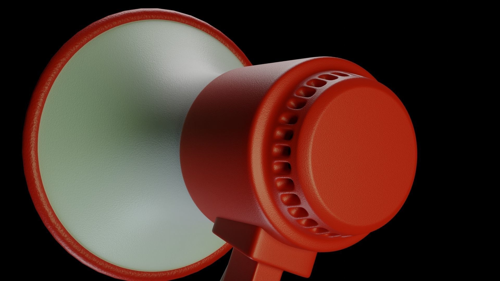 Megaphone Speaker Free 3D model_2