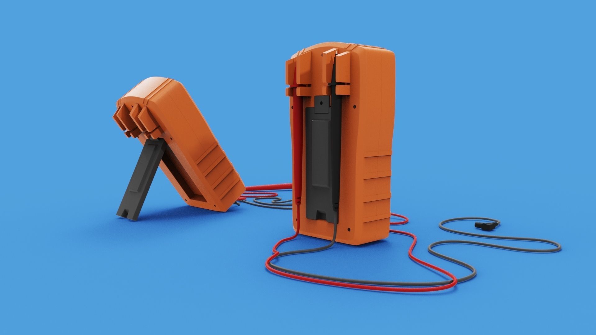 Digital Multimeter meter 3D model_2