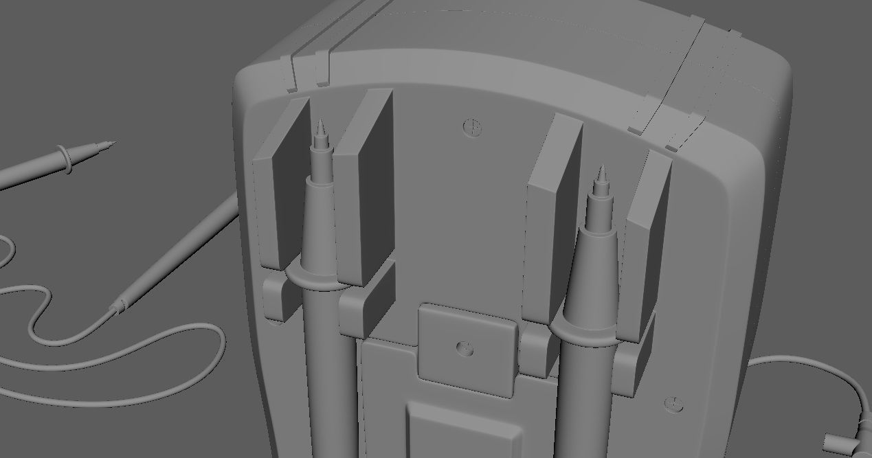 Digital Multimeter meter 3D model_13