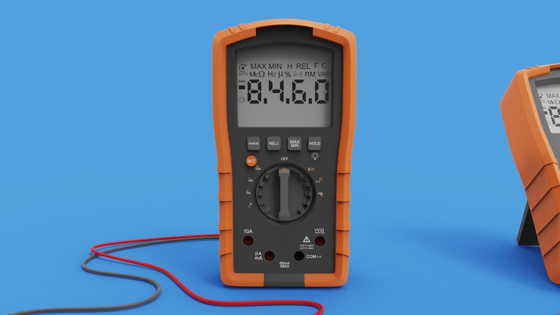 Digital Multimeter meter 3D model_9