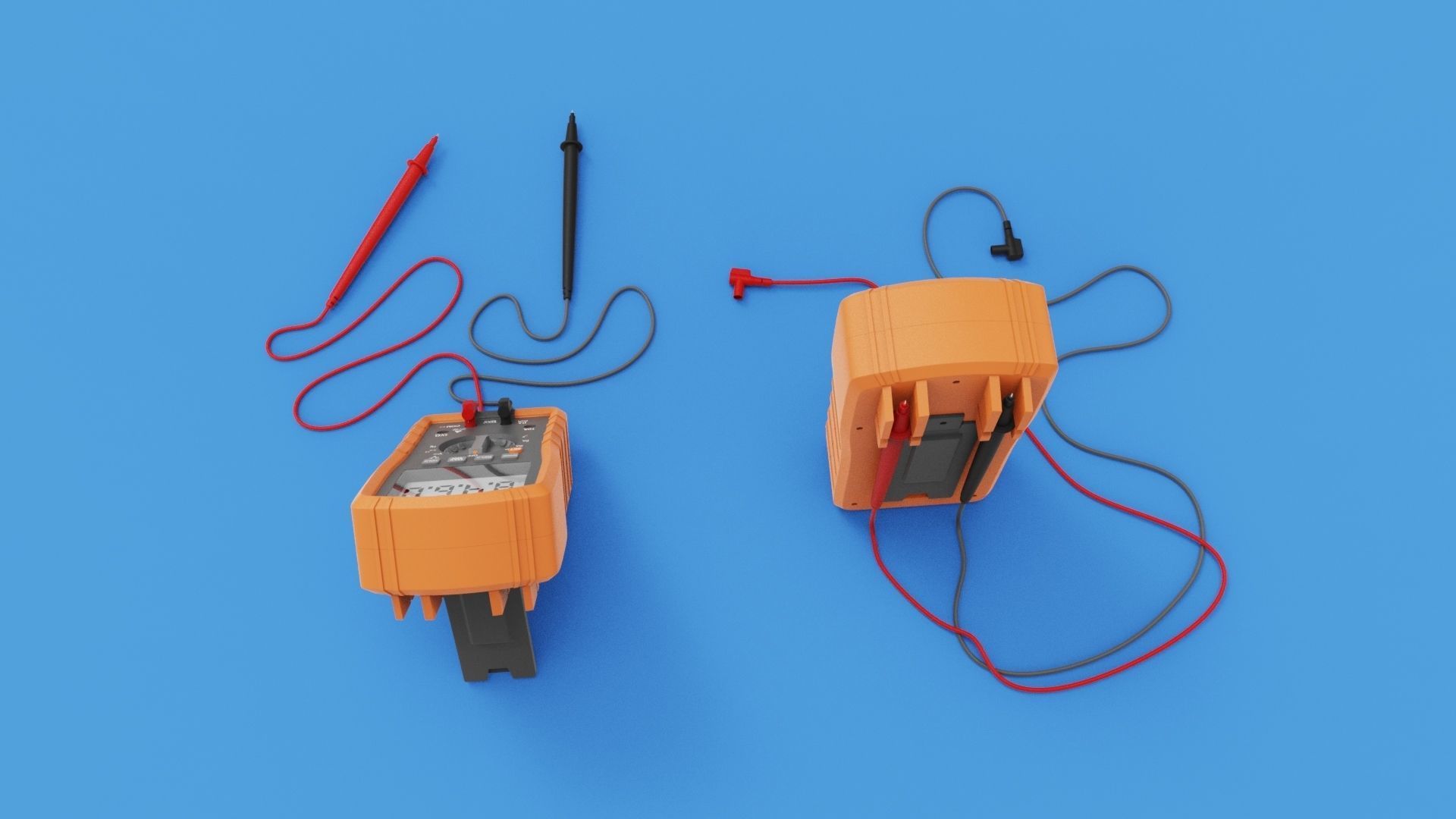 Digital Multimeter meter 3D model_5