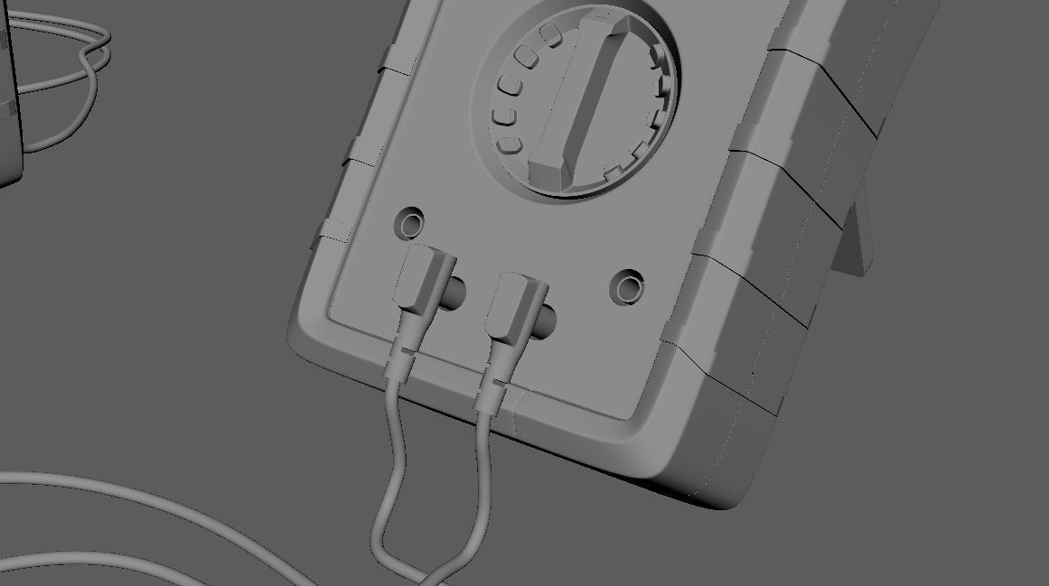 Digital Multimeter meter 3D model_16