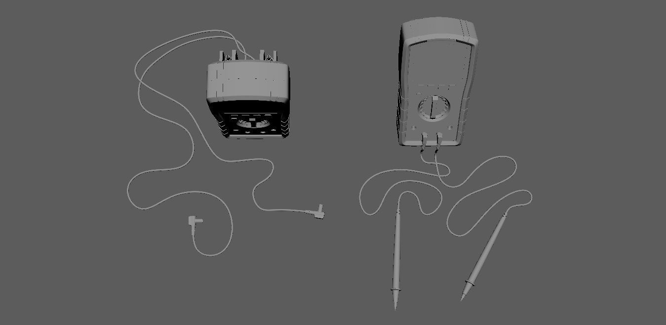 Digital Multimeter meter 3D model_27