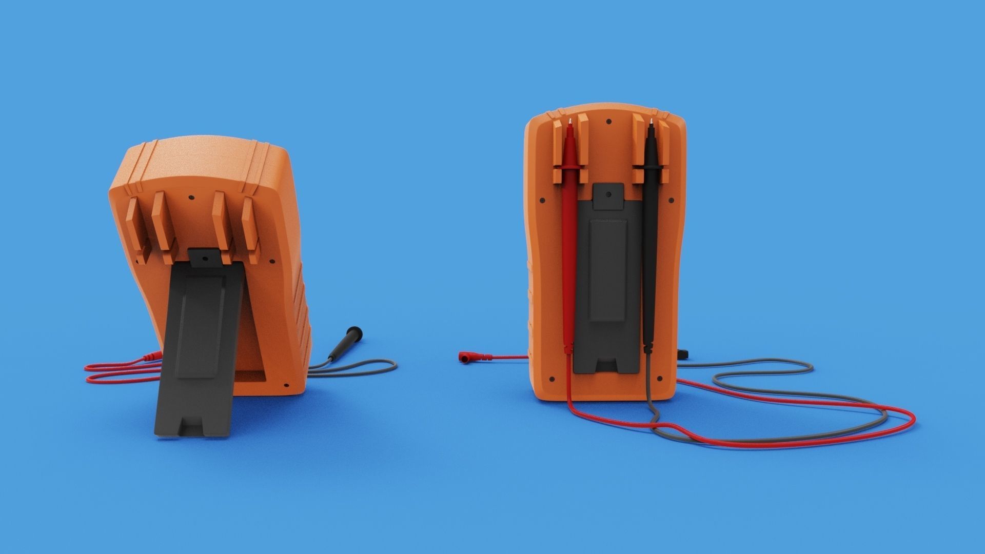 Digital Multimeter meter 3D model_3