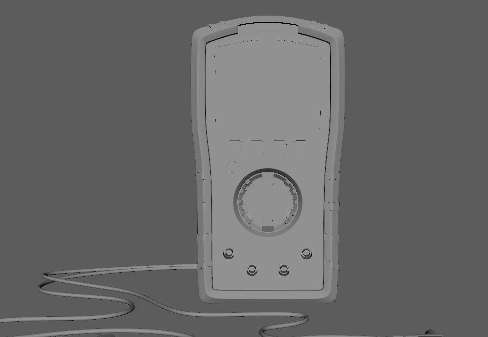 Digital Multimeter meter 3D model_28