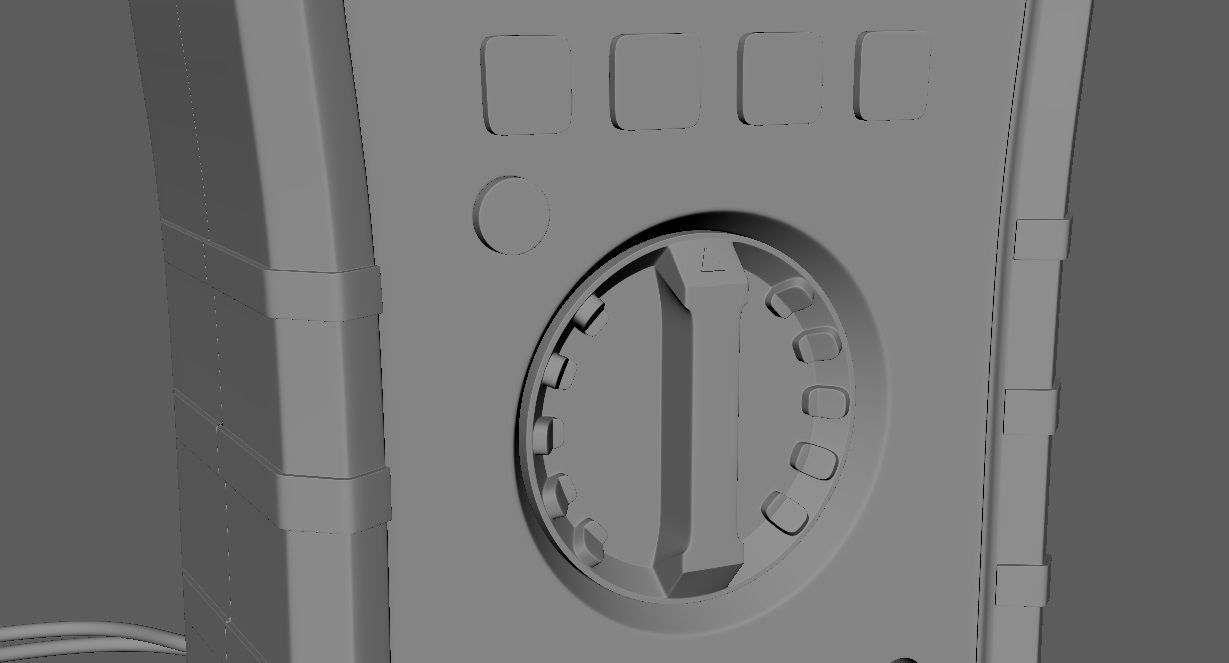 Digital Multimeter meter 3D model_14