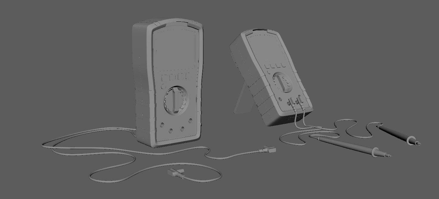 Digital Multimeter meter 3D model_23