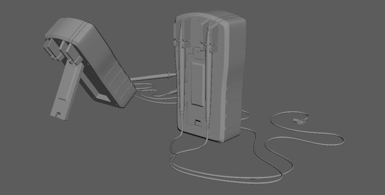 Digital Multimeter meter 3D model_25