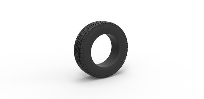 Rally gravel tire Scale 1 to 10 3D print model
