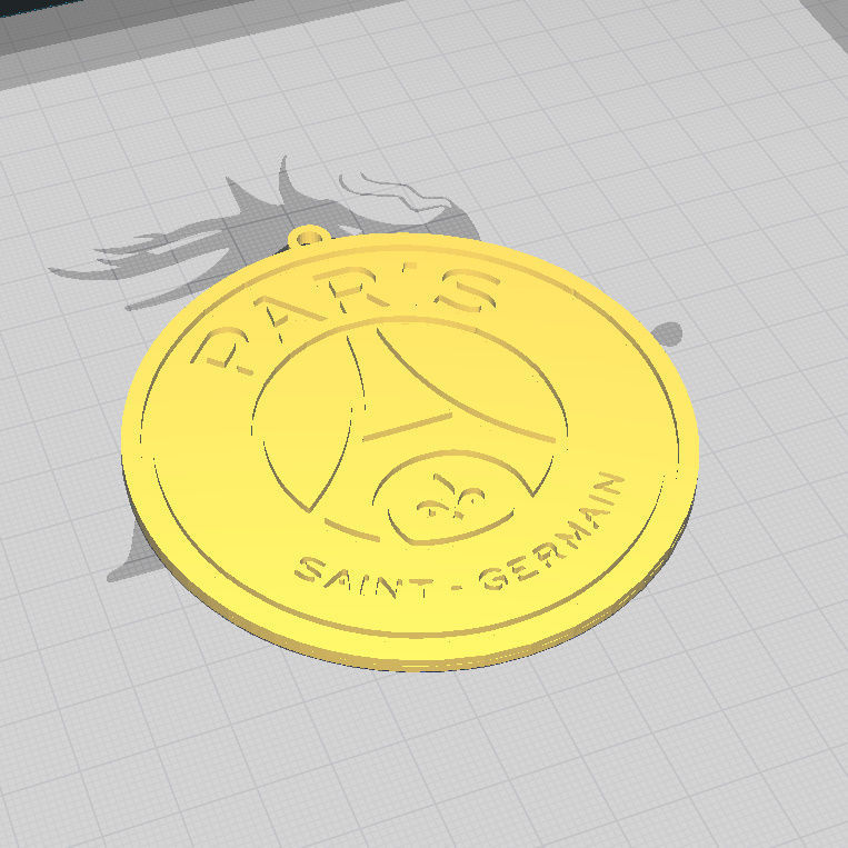 PSG logo for wall 3D print model_1