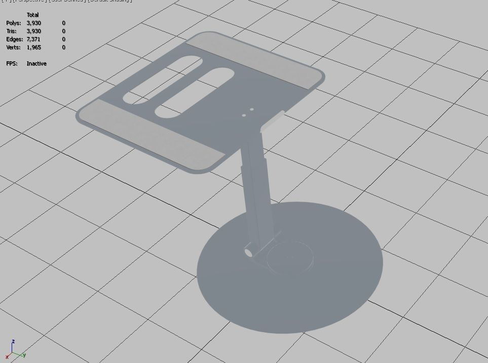 Laptop Stand M7 Low-poly 3D model_15