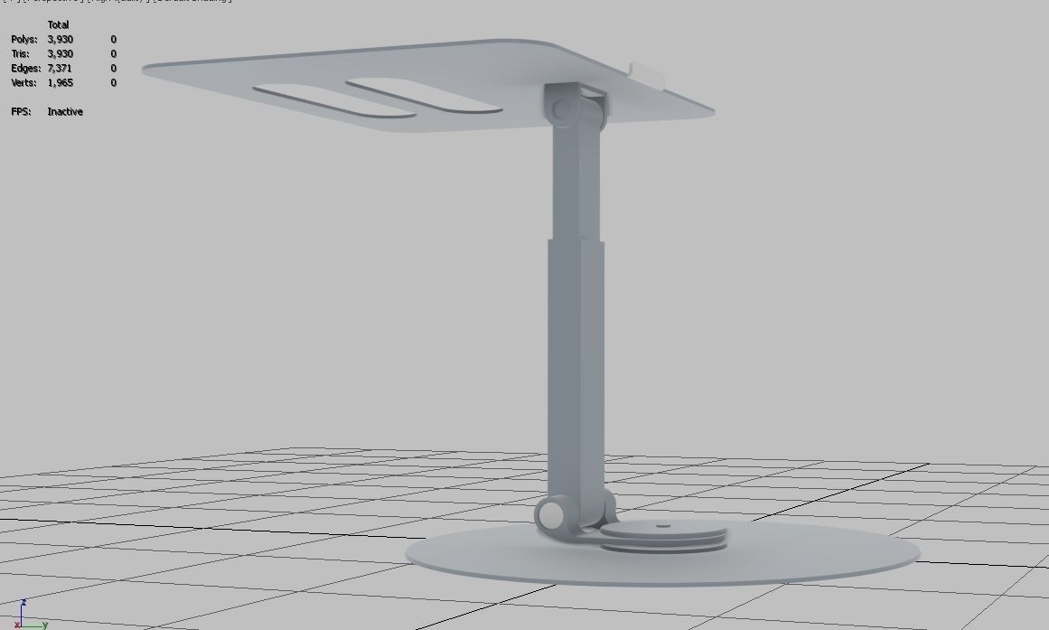 Laptop Stand M7 Low-poly 3D model_35