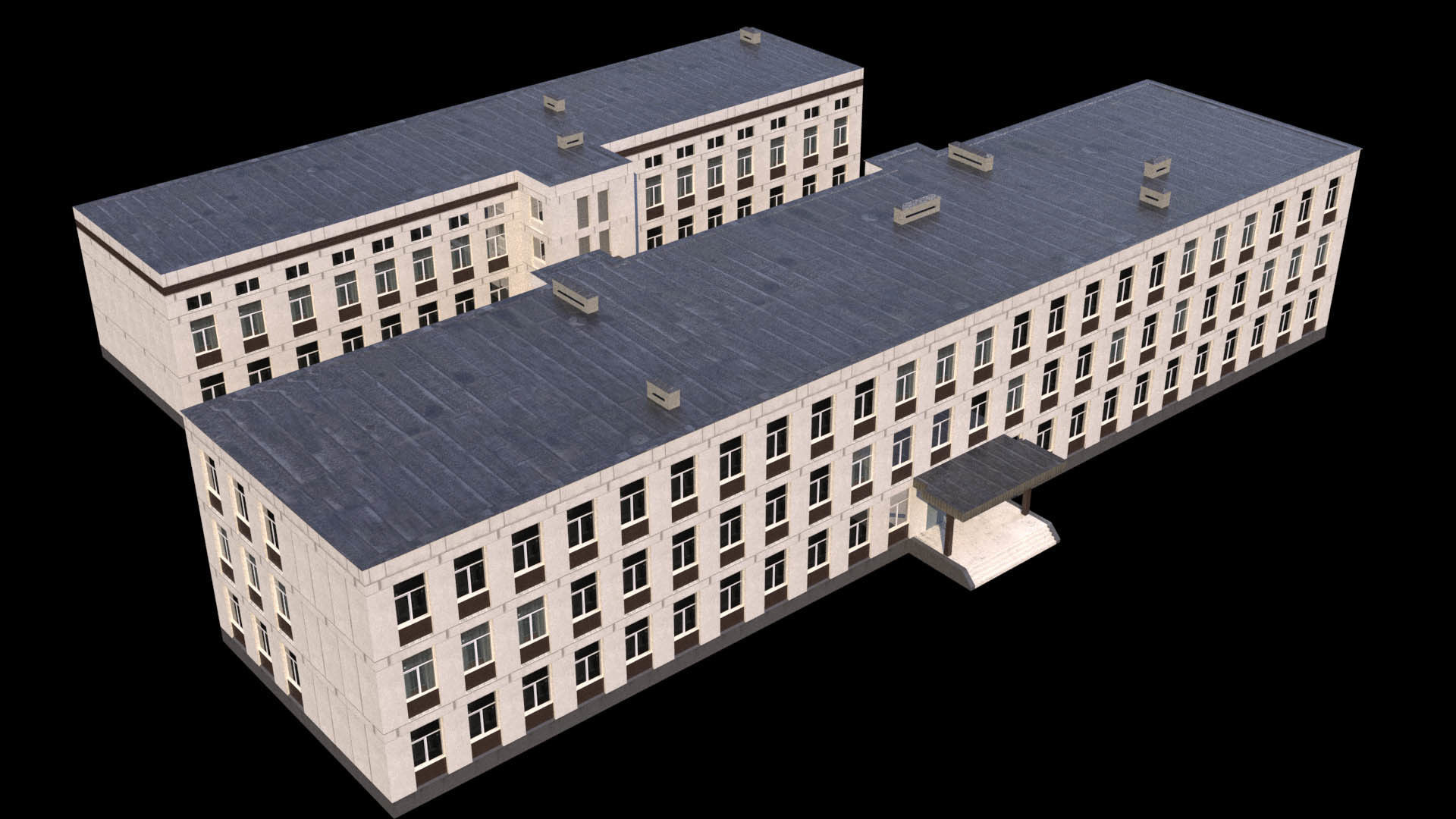 Russian buildings pack Low-poly 3D model_18