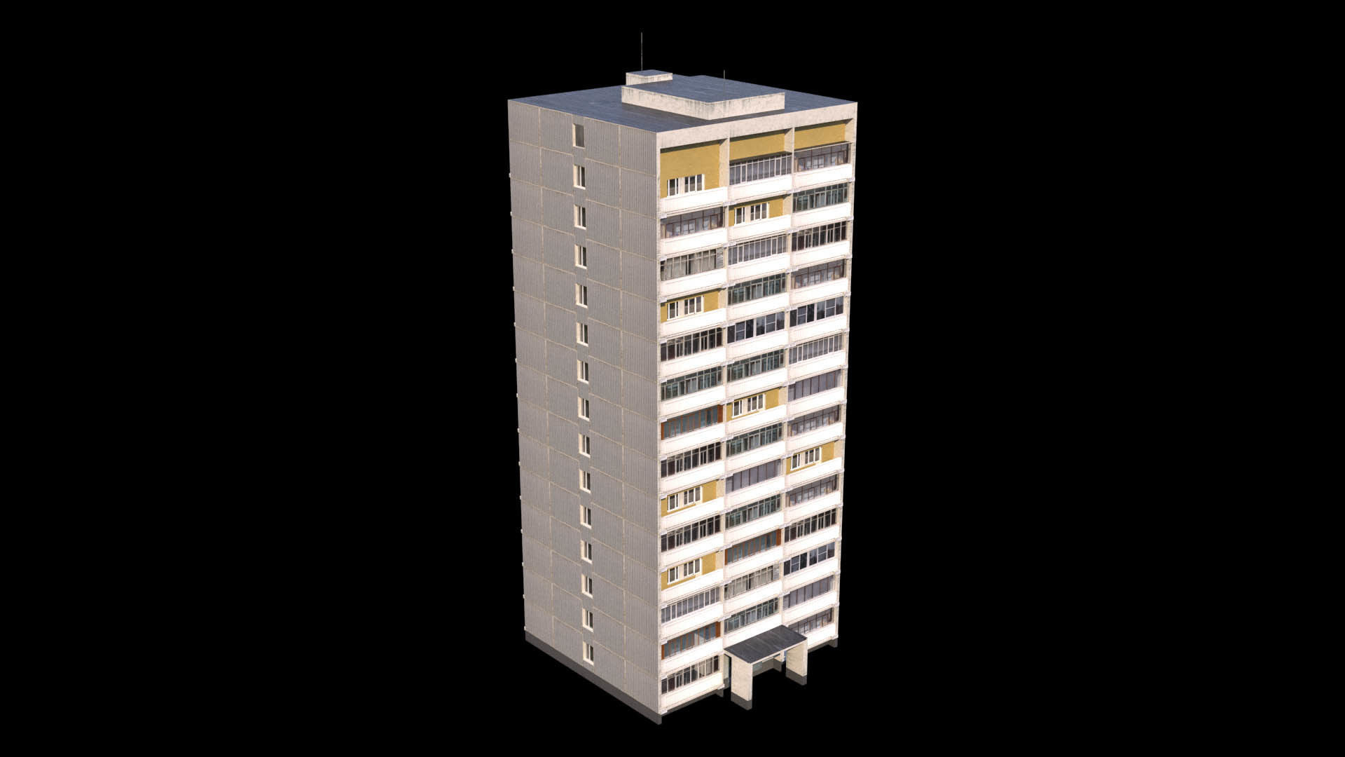 Russian buildings pack Low-poly 3D model_4