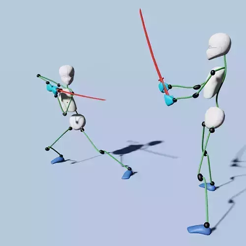 stick human base model