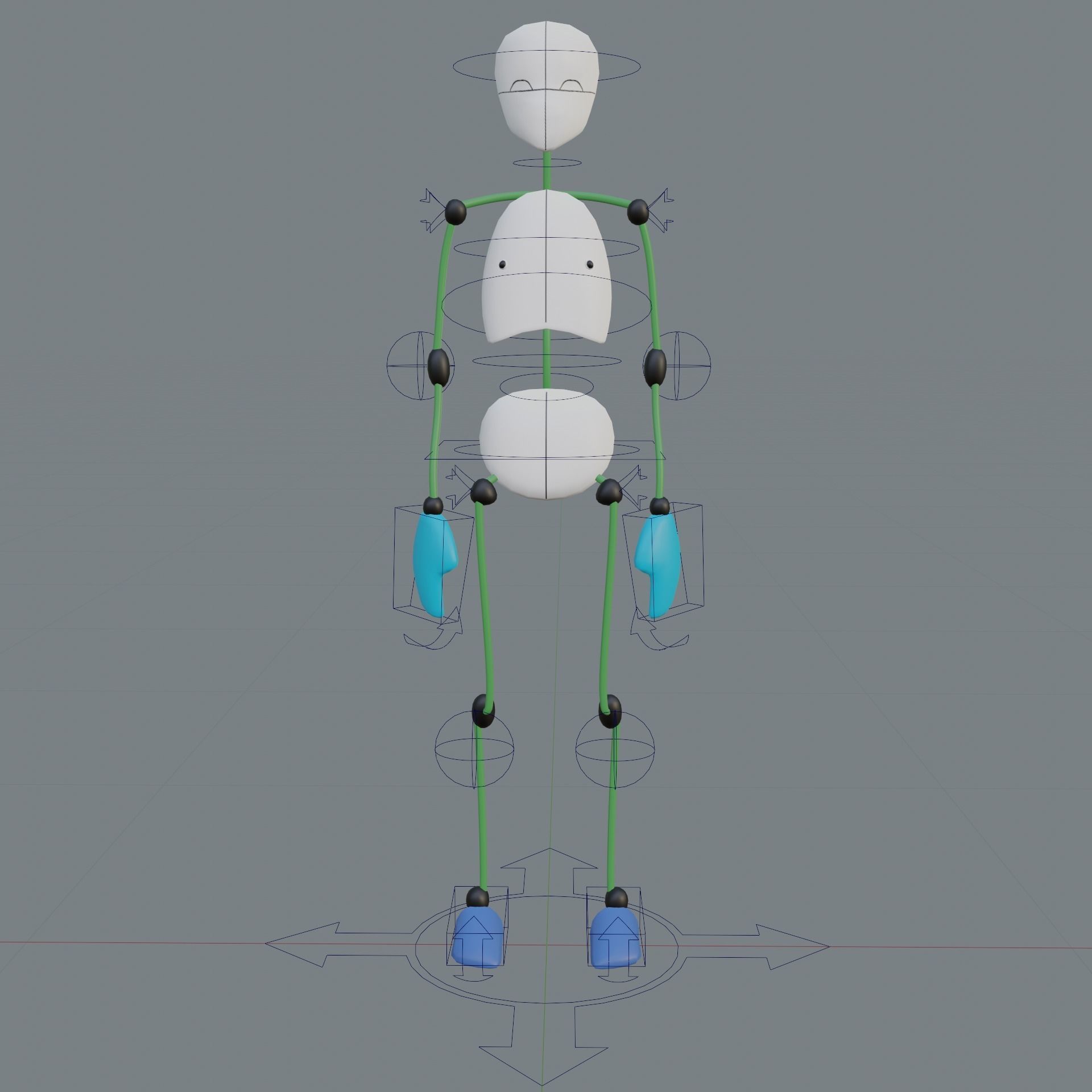 stick human base model 3D model_10