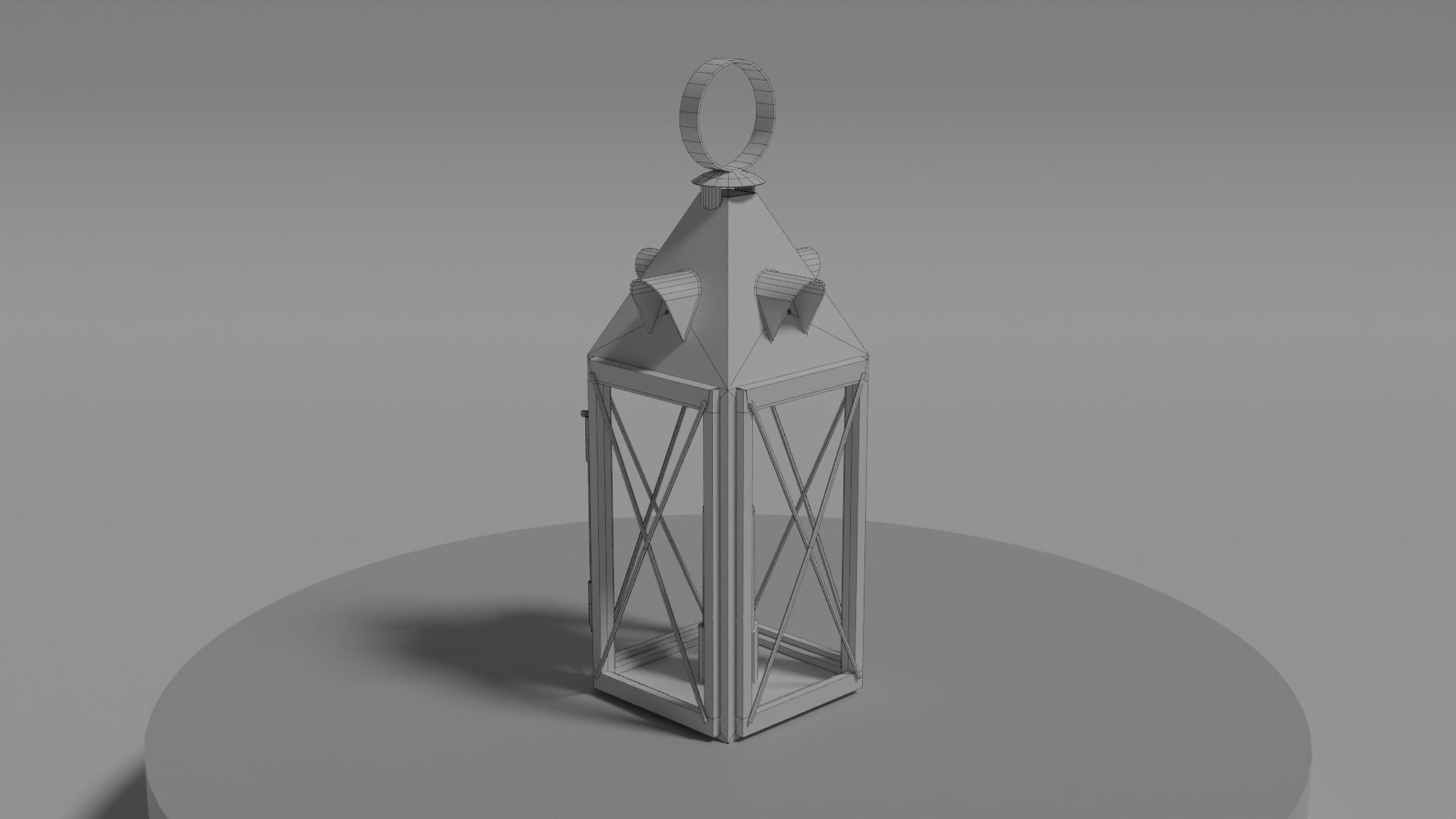 Candle Lantern 0 Low-poly 3D model_23