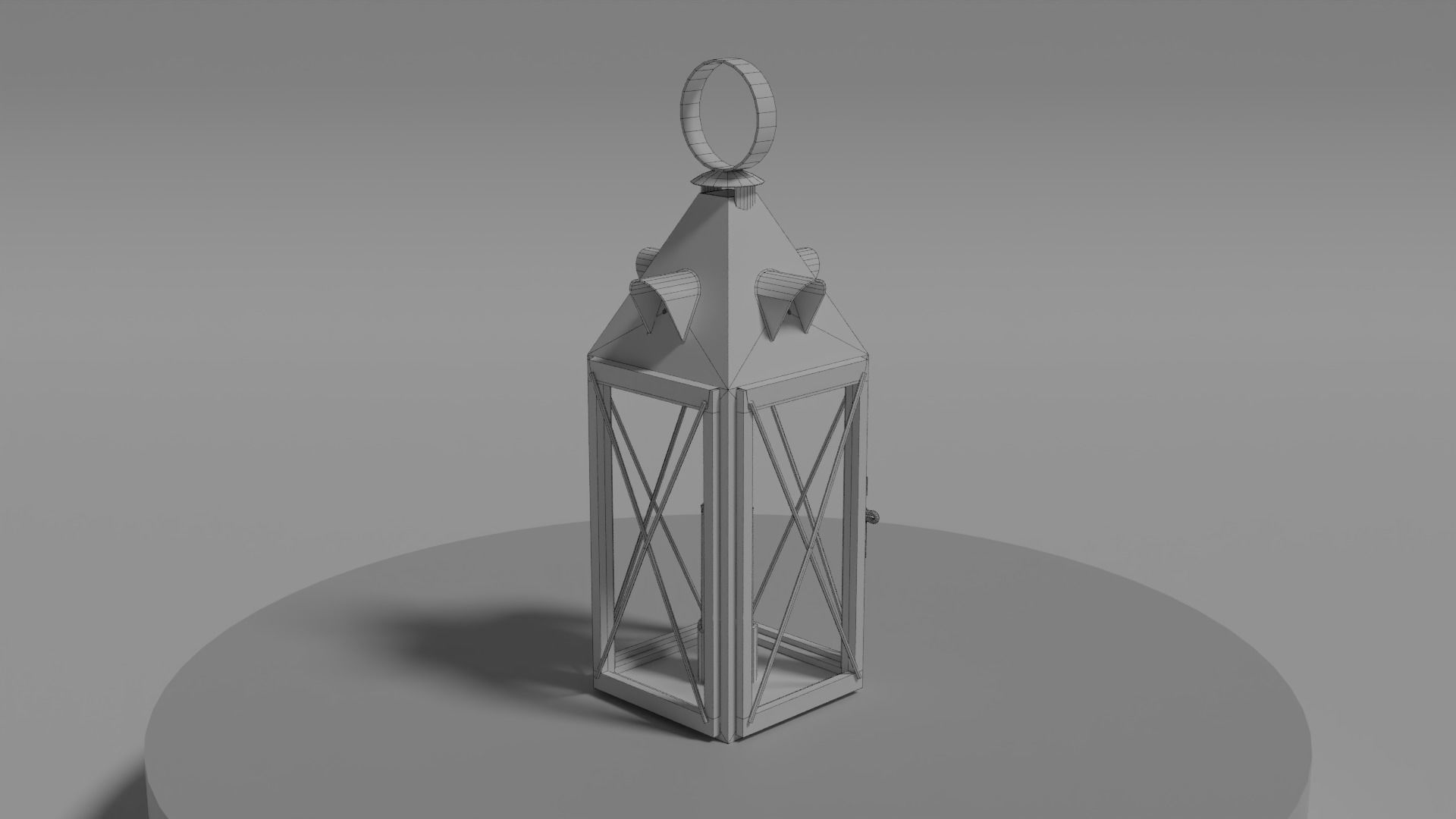 Candle Lantern 0 Low-poly 3D model_21