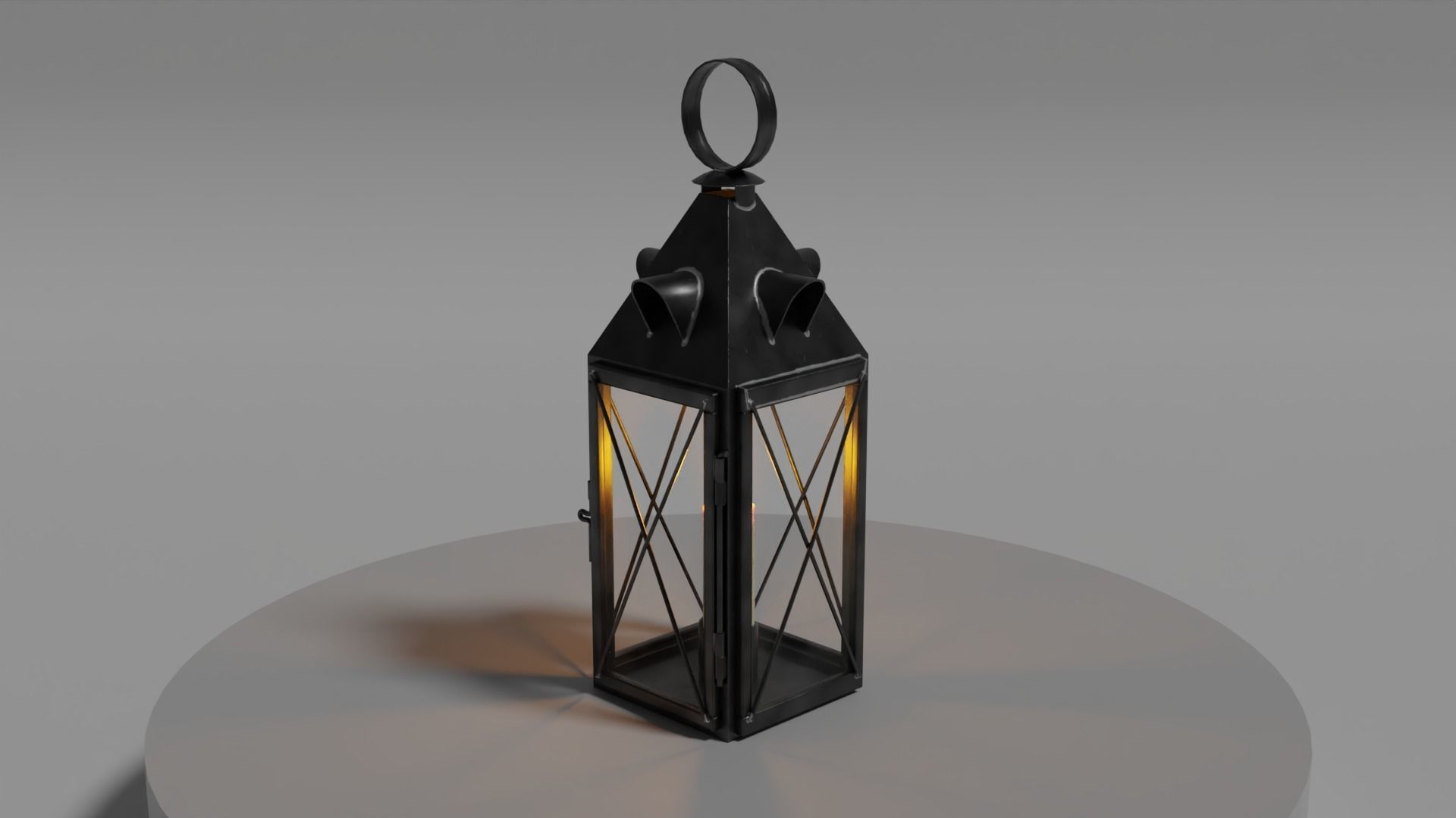 Candle Lantern 0 Low-poly 3D model_9