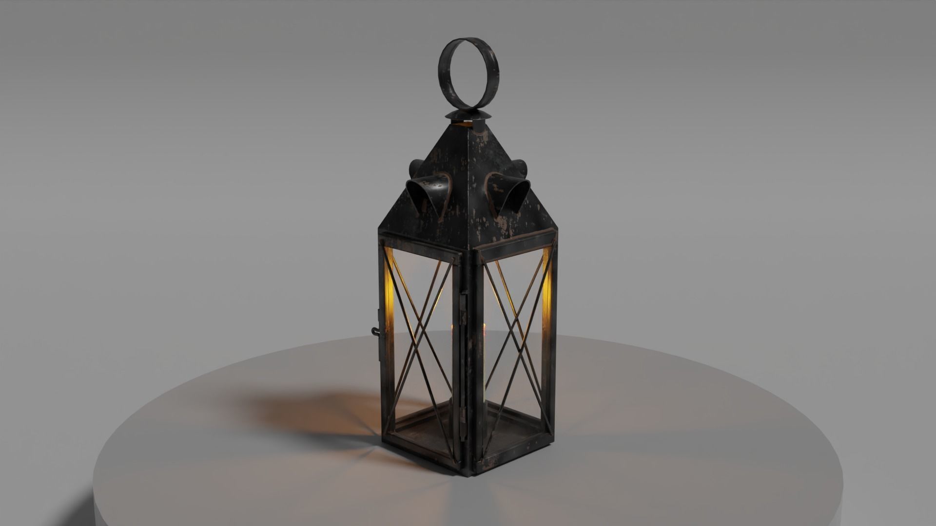 Candle Lantern 0 Low-poly 3D model_17