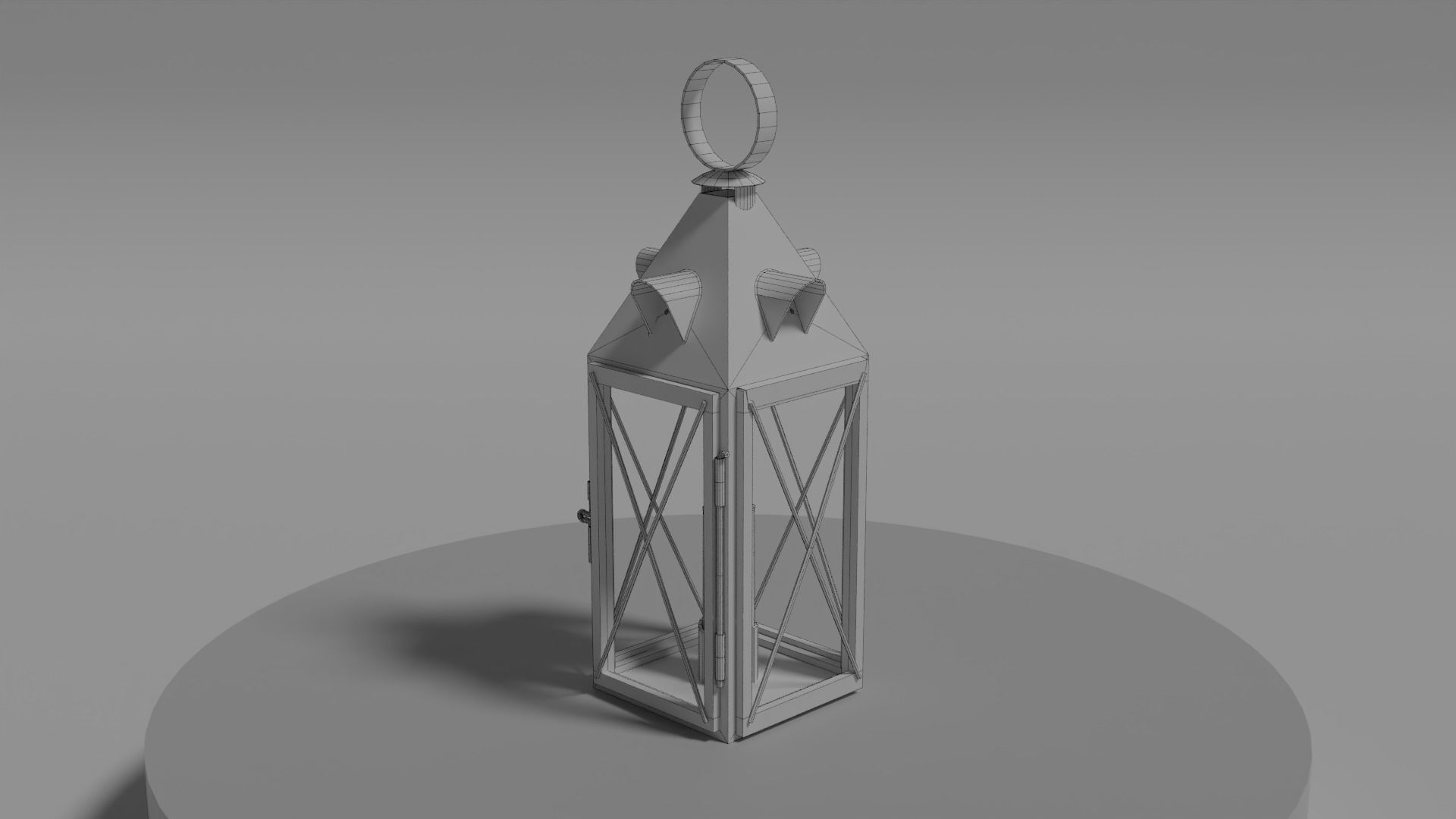 Candle Lantern 0 Low-poly 3D model_25