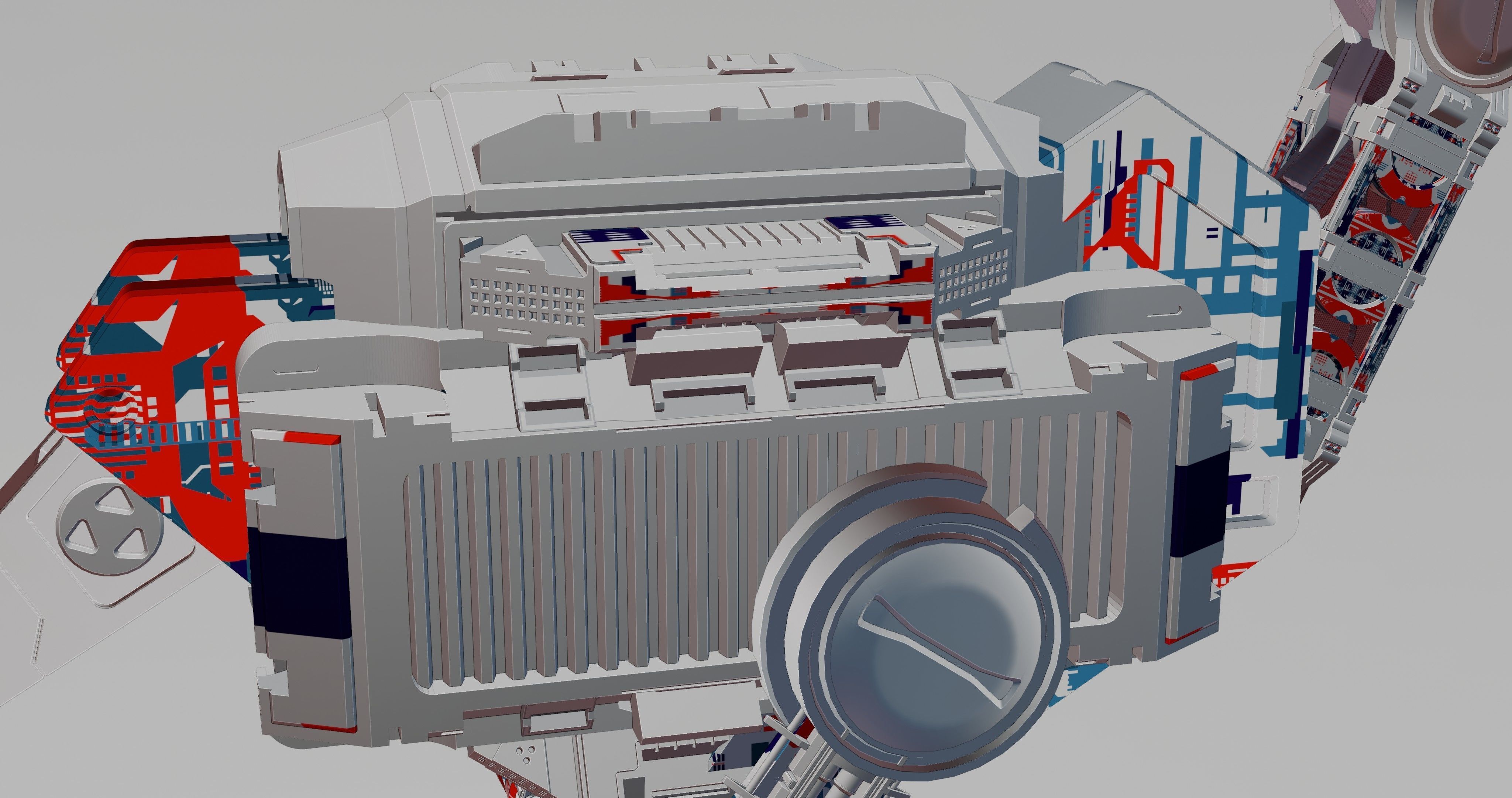 MECHANICAL SCIFI OSTRICH 3D model_16