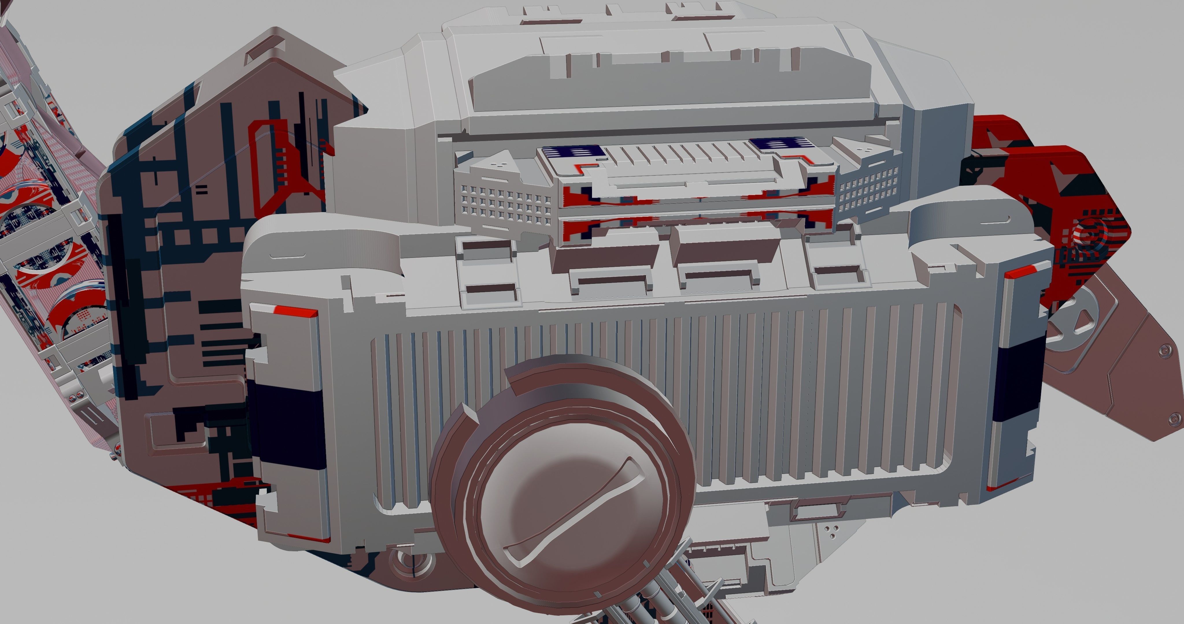 MECHANICAL SCIFI OSTRICH 3D model_11