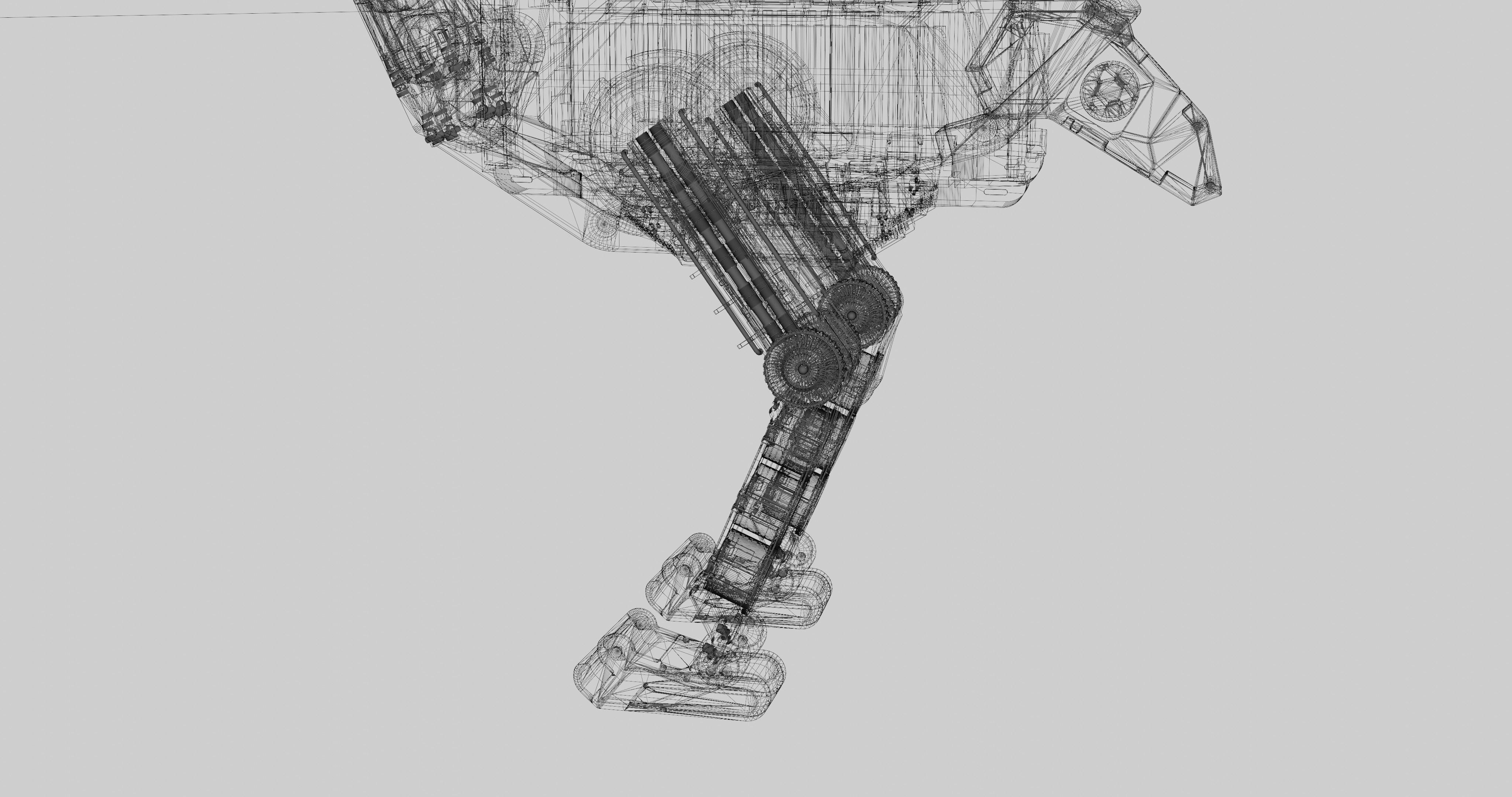 MECHANICAL SCIFI OSTRICH 3D model_24