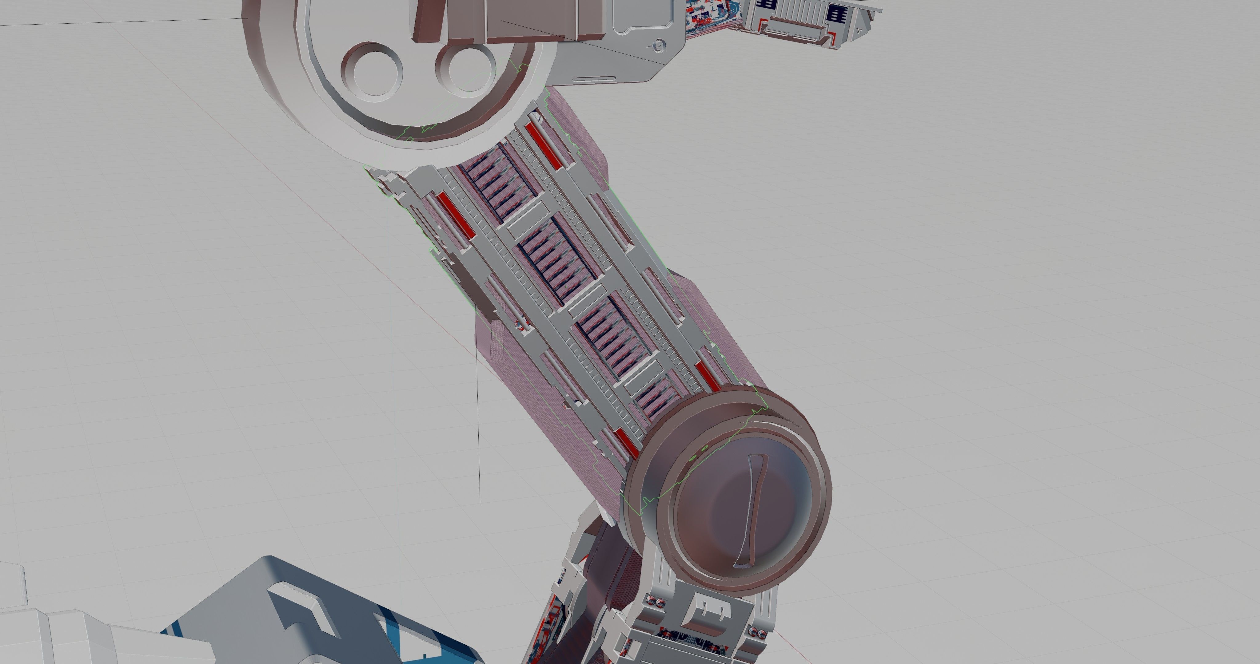 MECHANICAL SCIFI OSTRICH 3D model_14