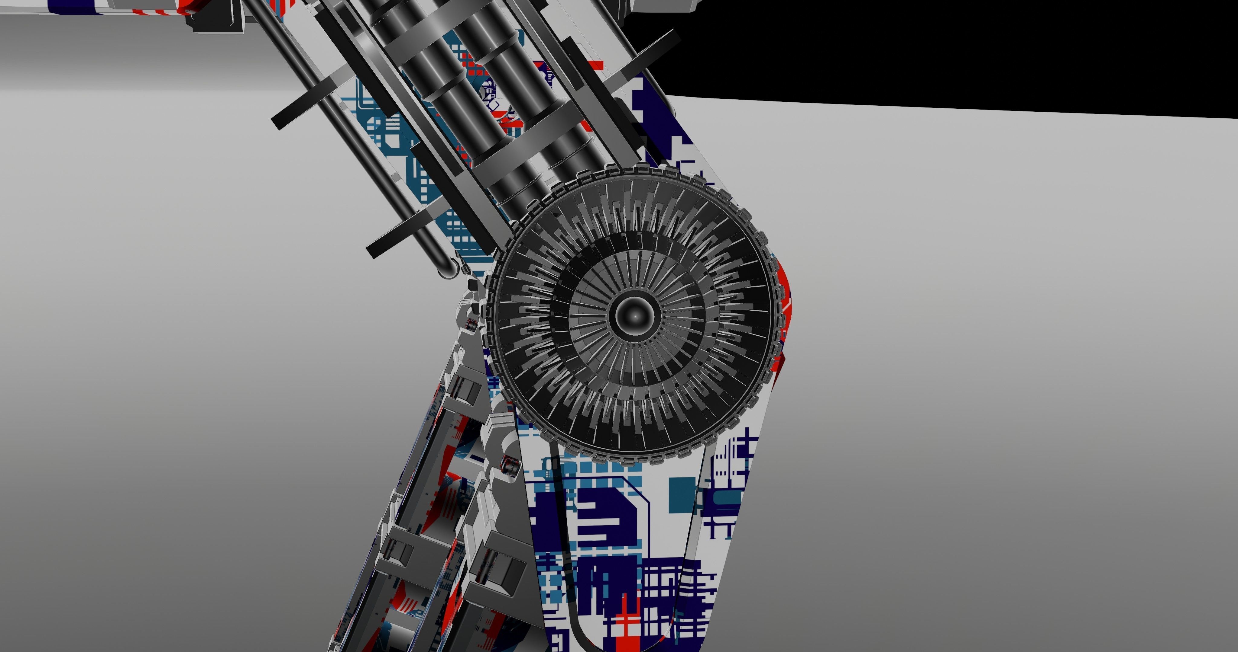 MECHANICAL SCIFI OSTRICH 3D model_21