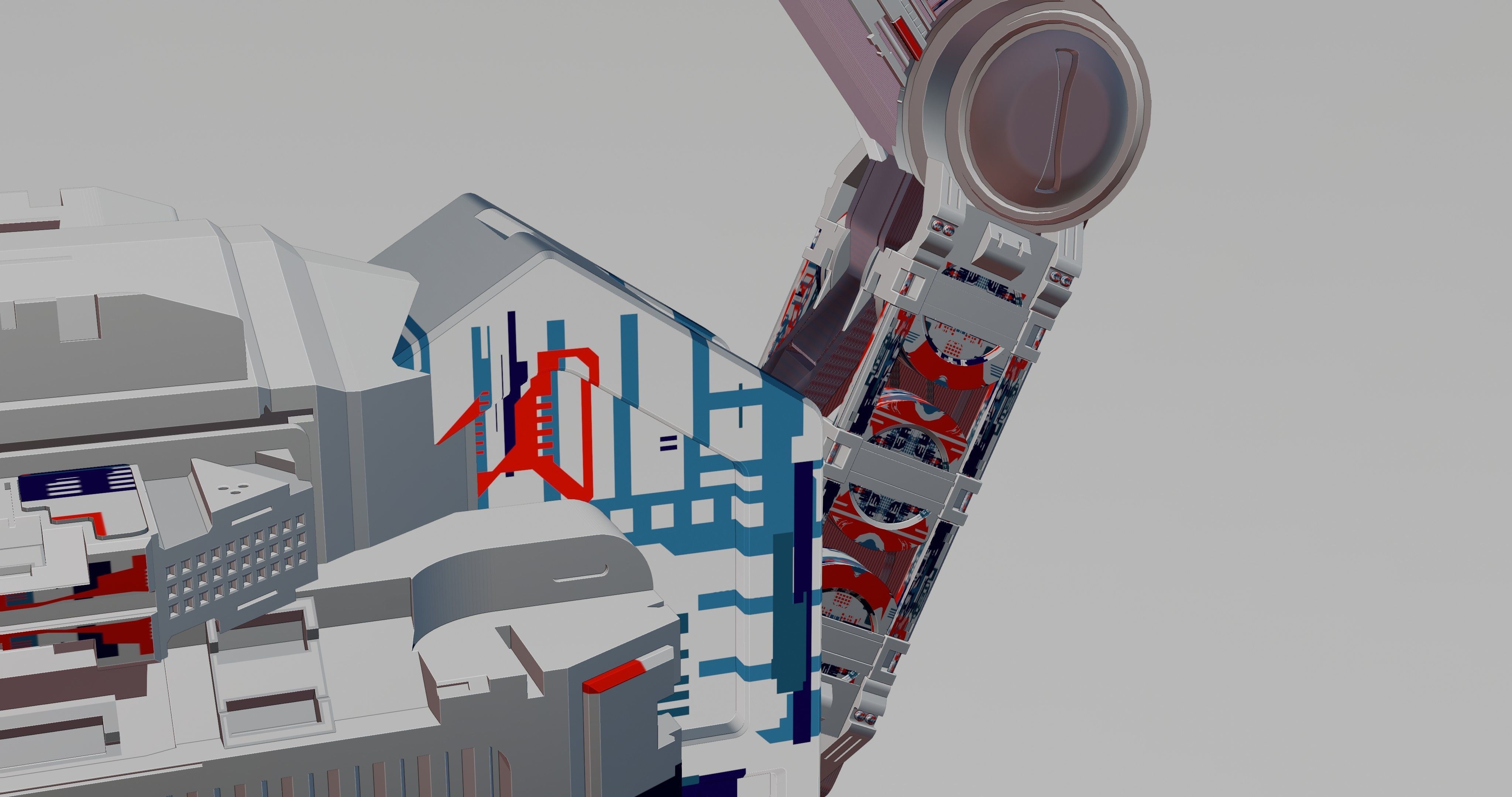 MECHANICAL SCIFI OSTRICH 3D model_15