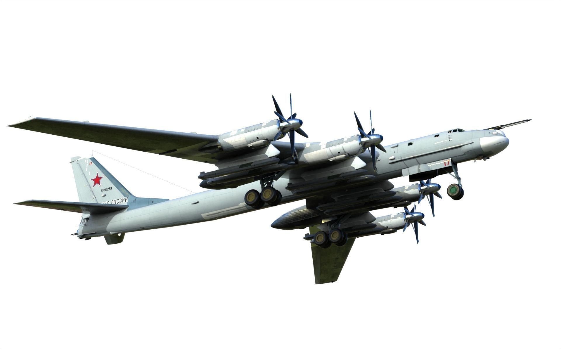 Tu-95 3D model_7