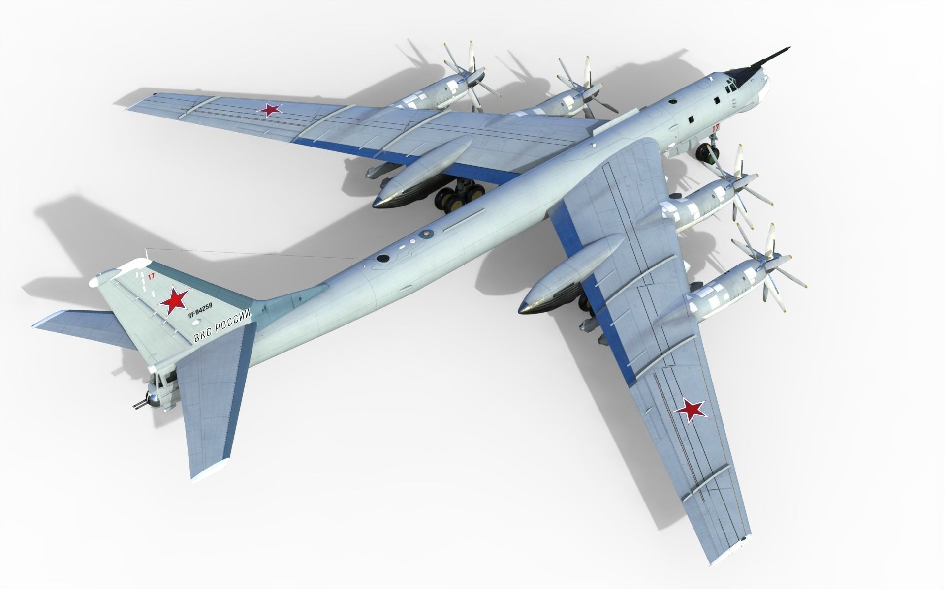 Tu-95 3D model_9