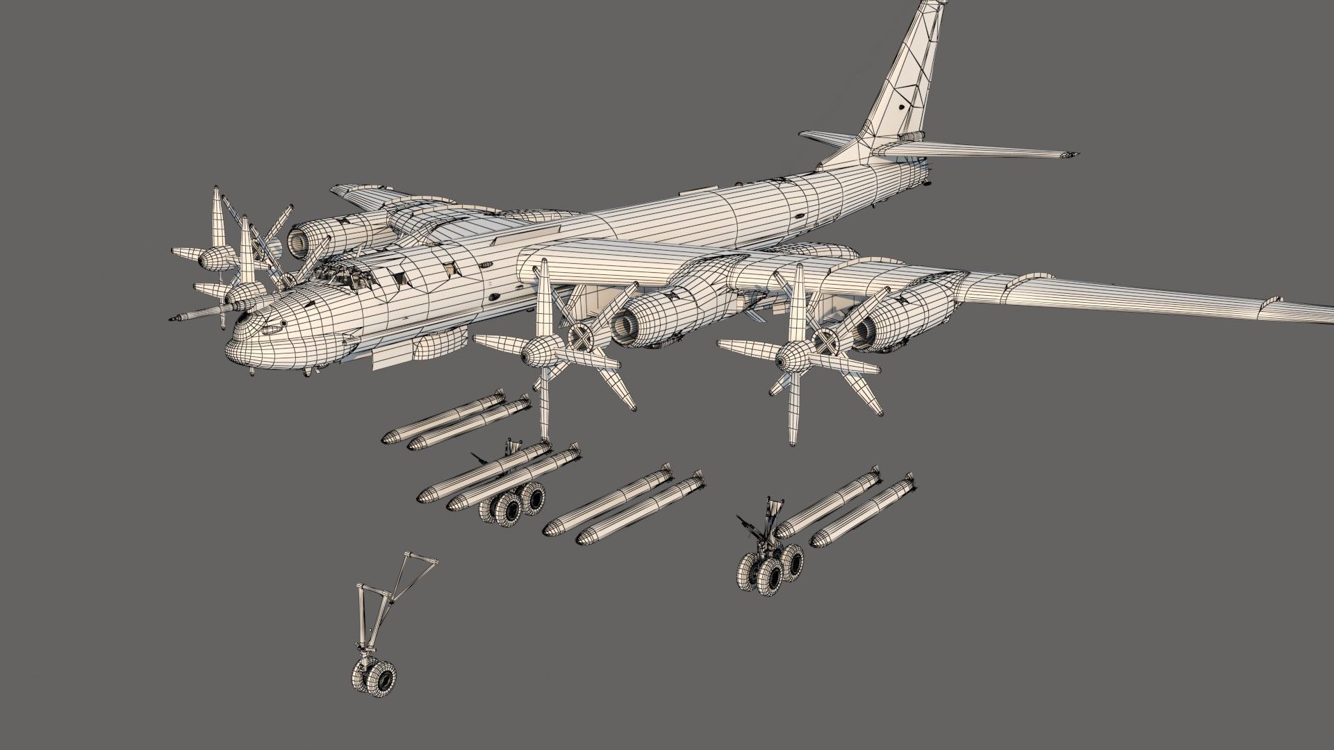 Tu-95 3D model_24